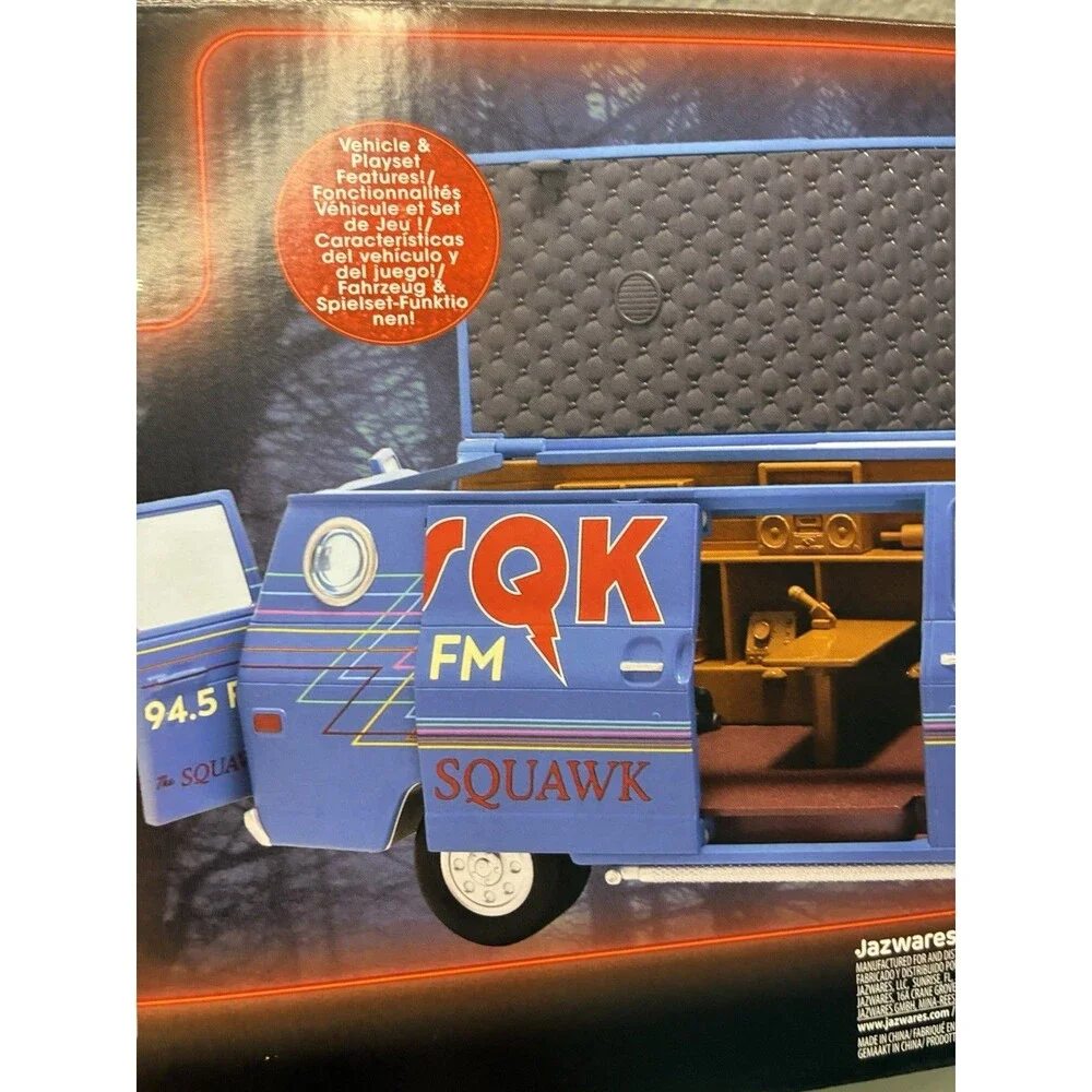 NEW 2025 Stranger Things Season 5 WSQK The Squawk Van Playset + Steve Figure